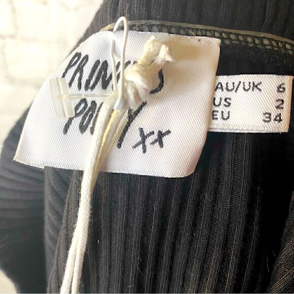 NEW! PRINCESS POLLY ANNS TOP BLACK SIZE 2 - Picture 7 of 8